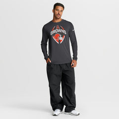 Cleveland Browns Primetime Legend Icon Performance Long Sleeve T-Shirt Anthracite