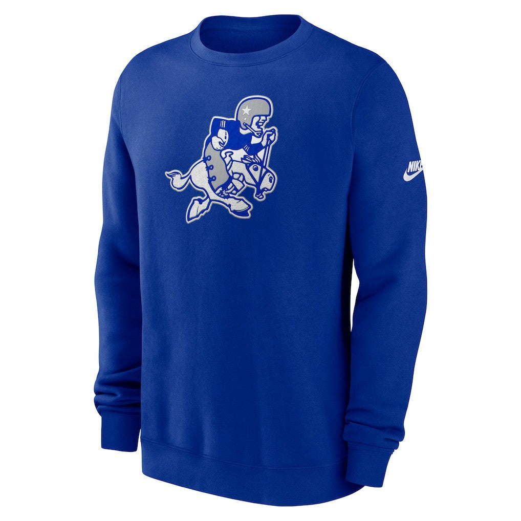 Dallas Cowboys Swing Pass Rewind Club Pullover Sweatshirt Royal