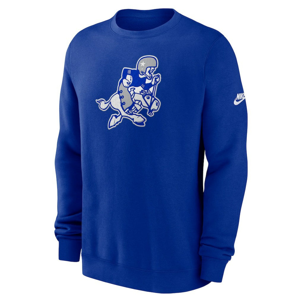 Dallas Cowboys Swing Pass Rewind Club Pullover Sweatshirt Royal