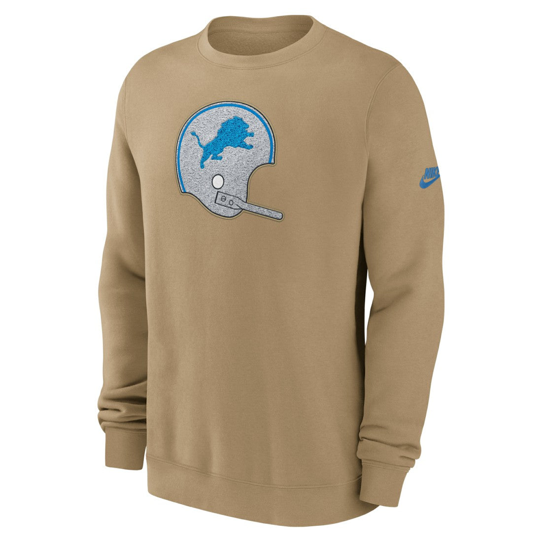 Detroit Lions Swing Pass Rewind Club Pullover Sweatshirt Tan