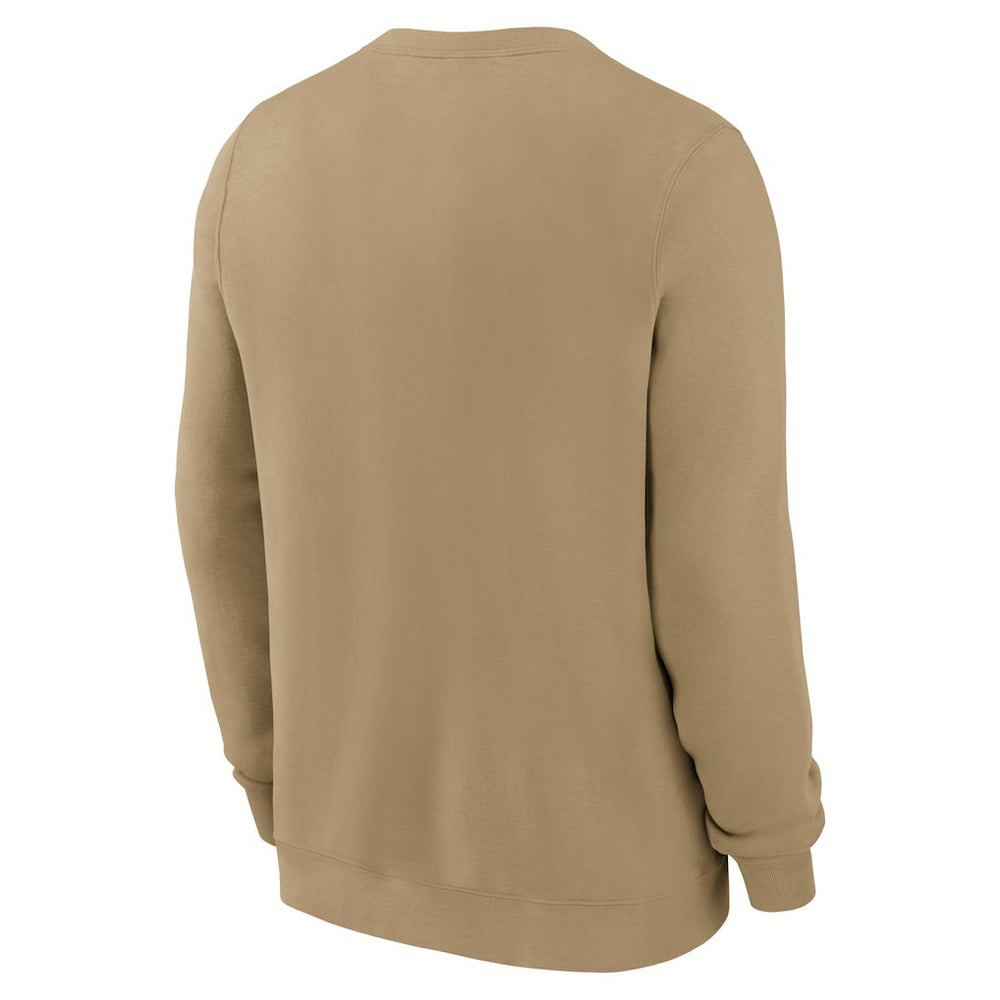 Las Vegas Raiders Swing Pass Rewind Club Pullover Sweatshirt Tan