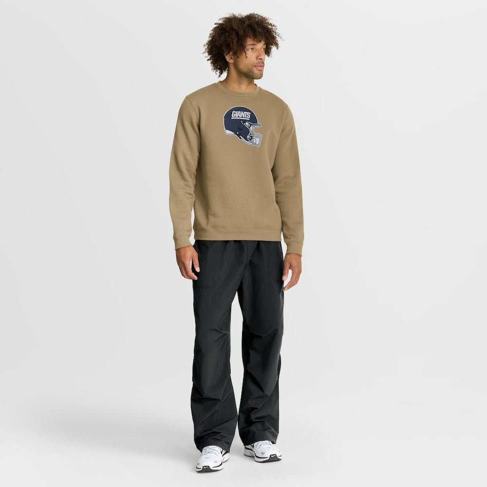New York Giants Swing Pass Rewind Club Pullover Sweatshirt Tan