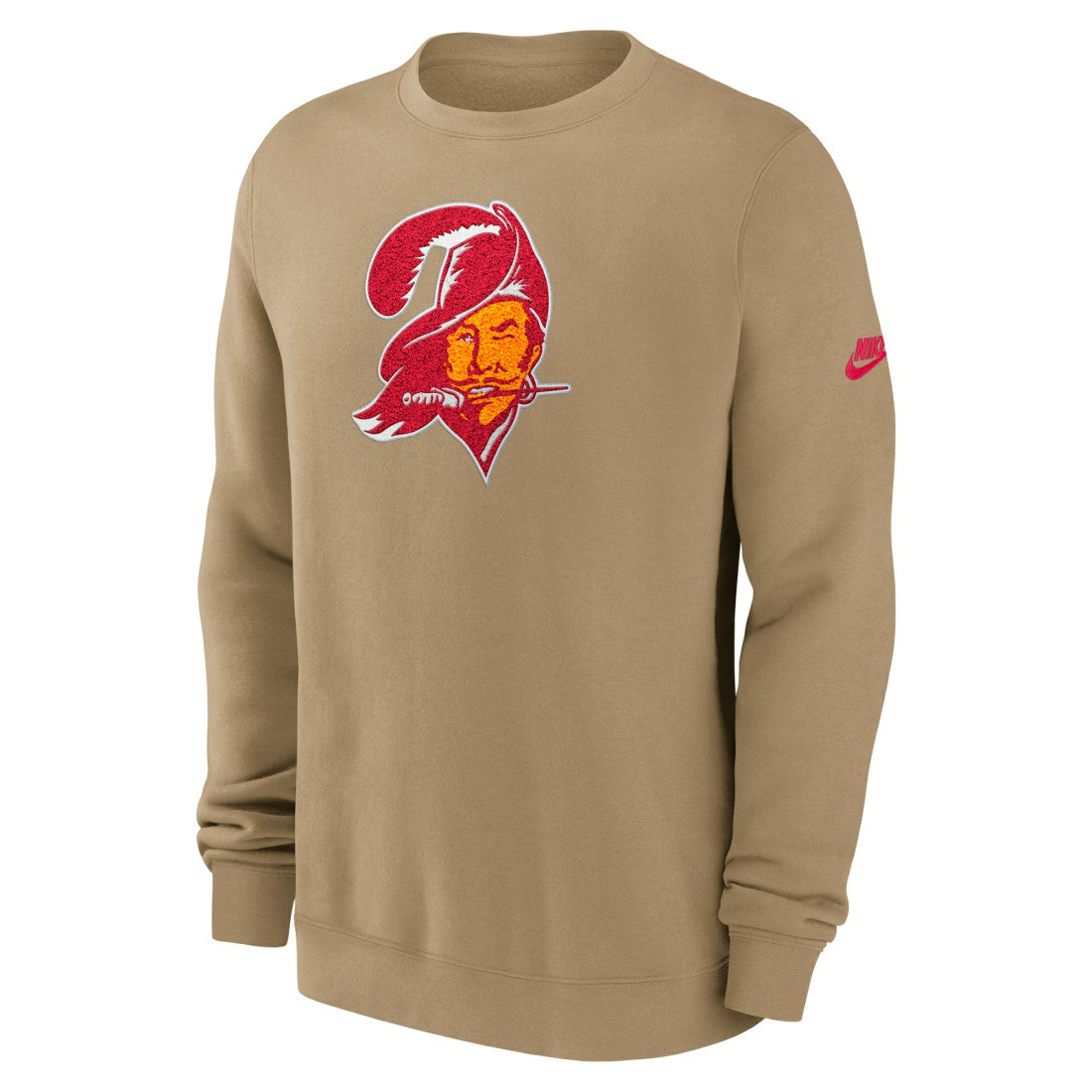 Tampa Bay Buccaneers Swing Pass Rewind Club Pullover Sweatshirt Tan