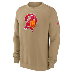 Tampa Bay Buccaneers Swing Pass Rewind Club Pullover Sweatshirt Tan