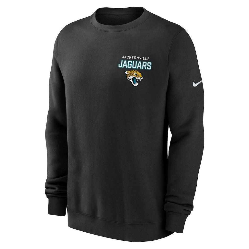Jacksonville Jaguars Primetime Club Fleece Pullover Sweatshirt Black