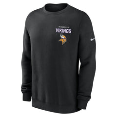 Minnesota Vikings Primetime Club Fleece Pullover Sweatshirt Black