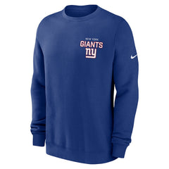 New York Giants Primetime Club Fleece Pullover Sweatshirt Royal
