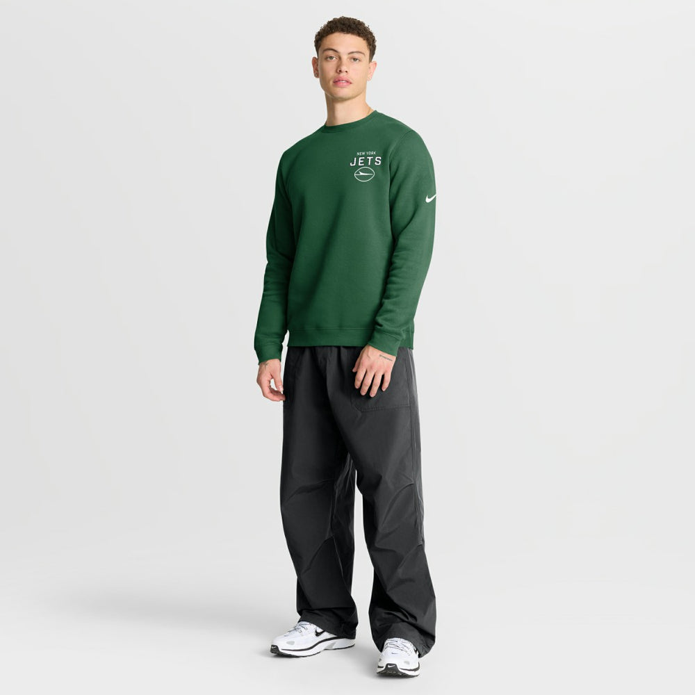 New York Jets Primetime Club Fleece Pullover Sweatshirt Green
