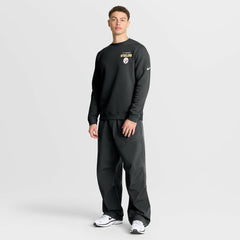 Pittsburgh Steelers Primetime Club Fleece Pullover Sweatshirt Black