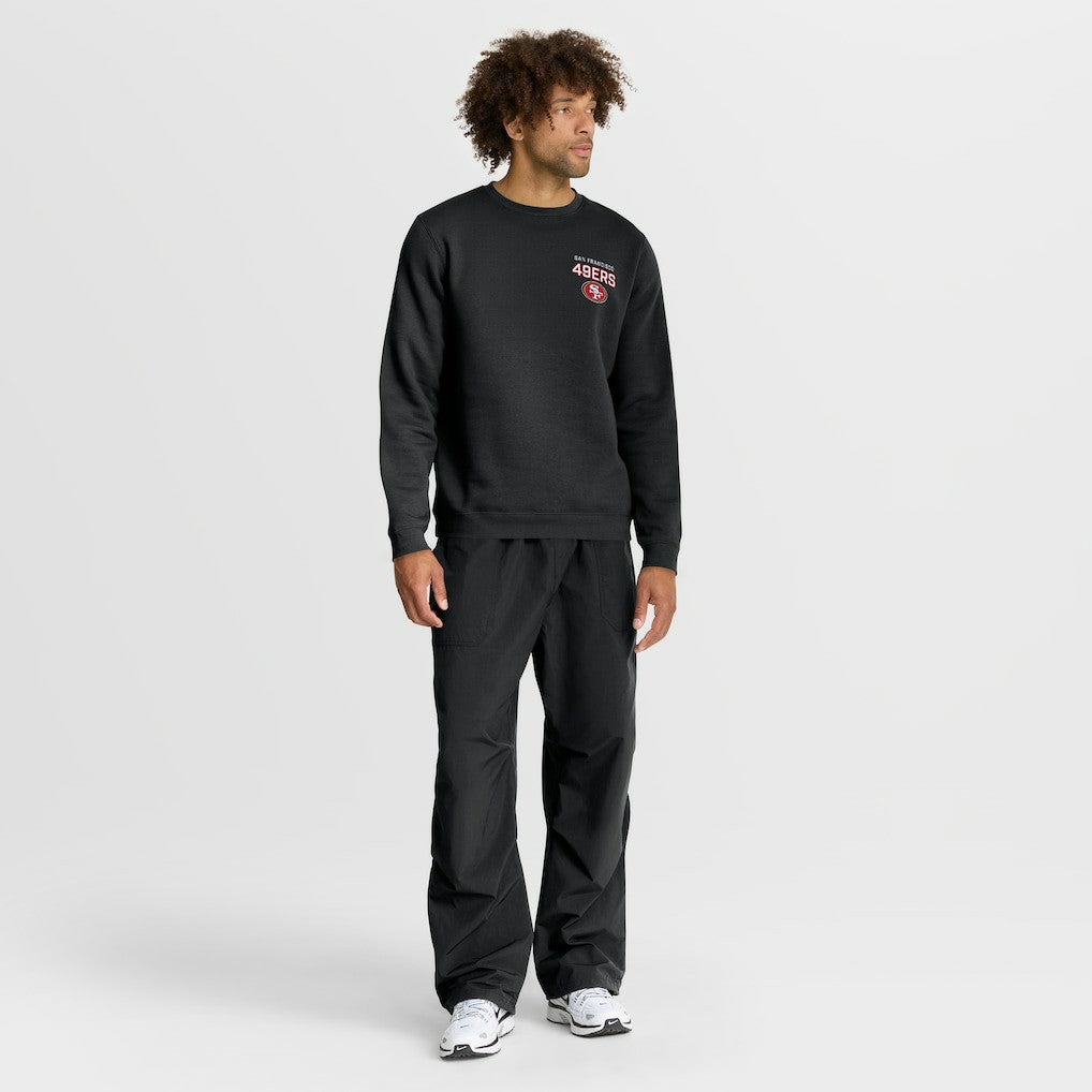 San Francisco 49ers Primetime Club Fleece Pullover Sweatshirt Black
