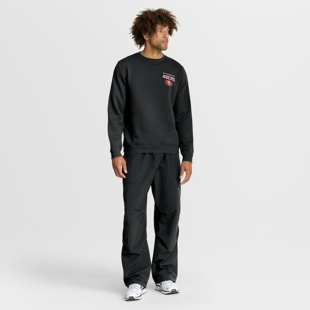 San Francisco 49ers Primetime Club Fleece Pullover Sweatshirt Black