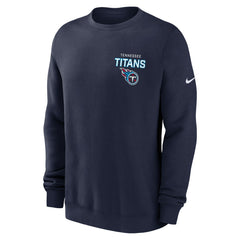 Tennessee Titans Primetime Club Fleece Pullover Sweatshirt Navy