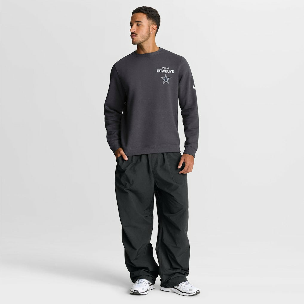 Dallas Cowboys Primetime Club Fleece Pullover Sweatshirt Anthracite