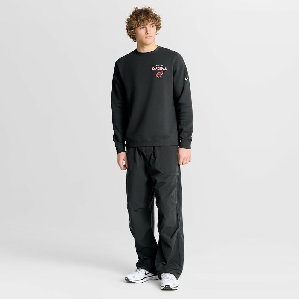 Arizona Cardinals Primetime Club Fleece Pullover Sweatshirt Black