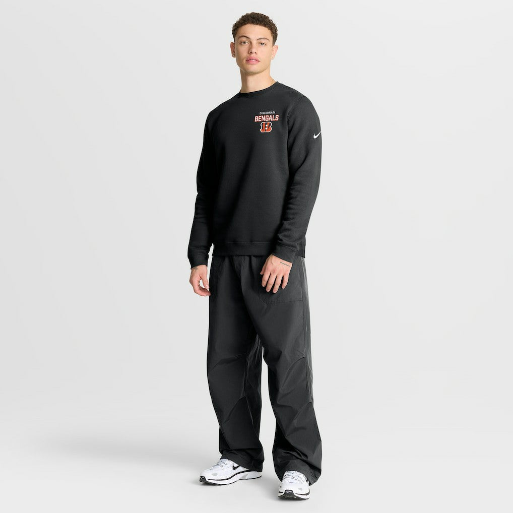 Cincinnati Bengals Primetime Club Fleece Pullover Sweatshirt Black