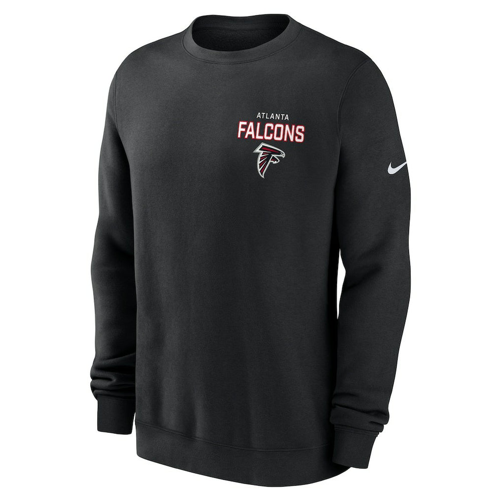 Atlanta Falcons Primetime Club Fleece Pullover Sweatshirt Black