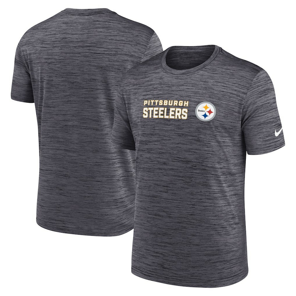 Pittsburgh Steelers Big & Tall Primetime Reverse Play Velocity Performance T-Shirt Black