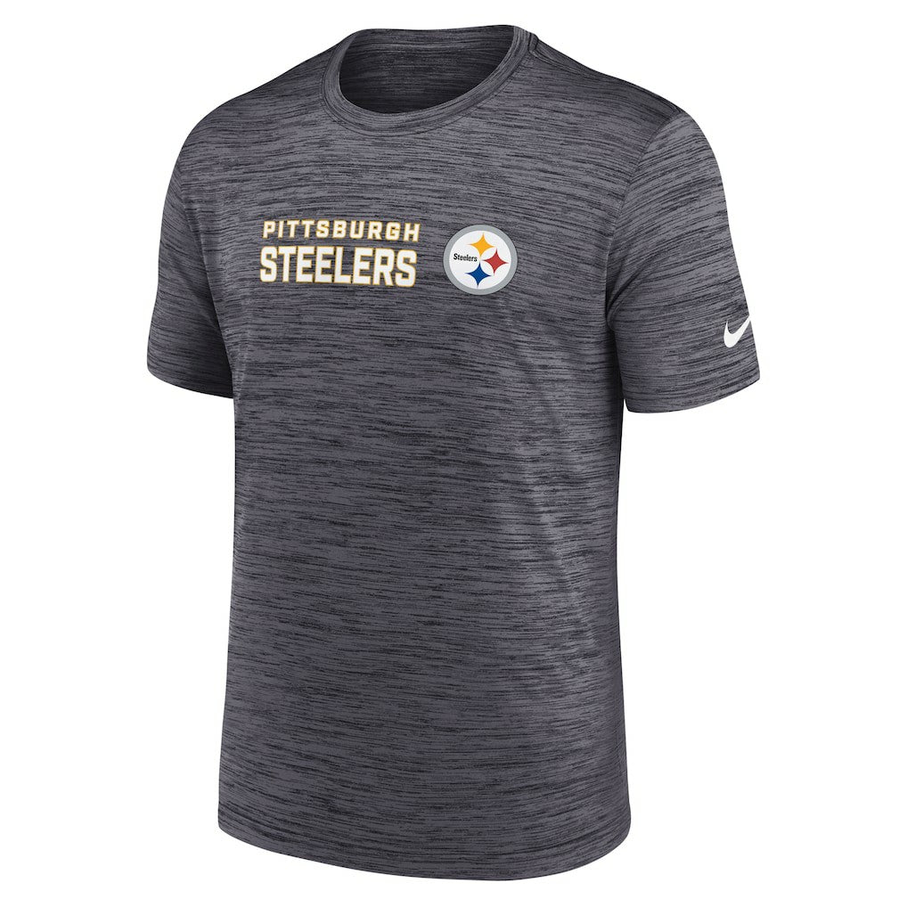 Pittsburgh Steelers Big & Tall Primetime Reverse Play Velocity Performance T-Shirt Black