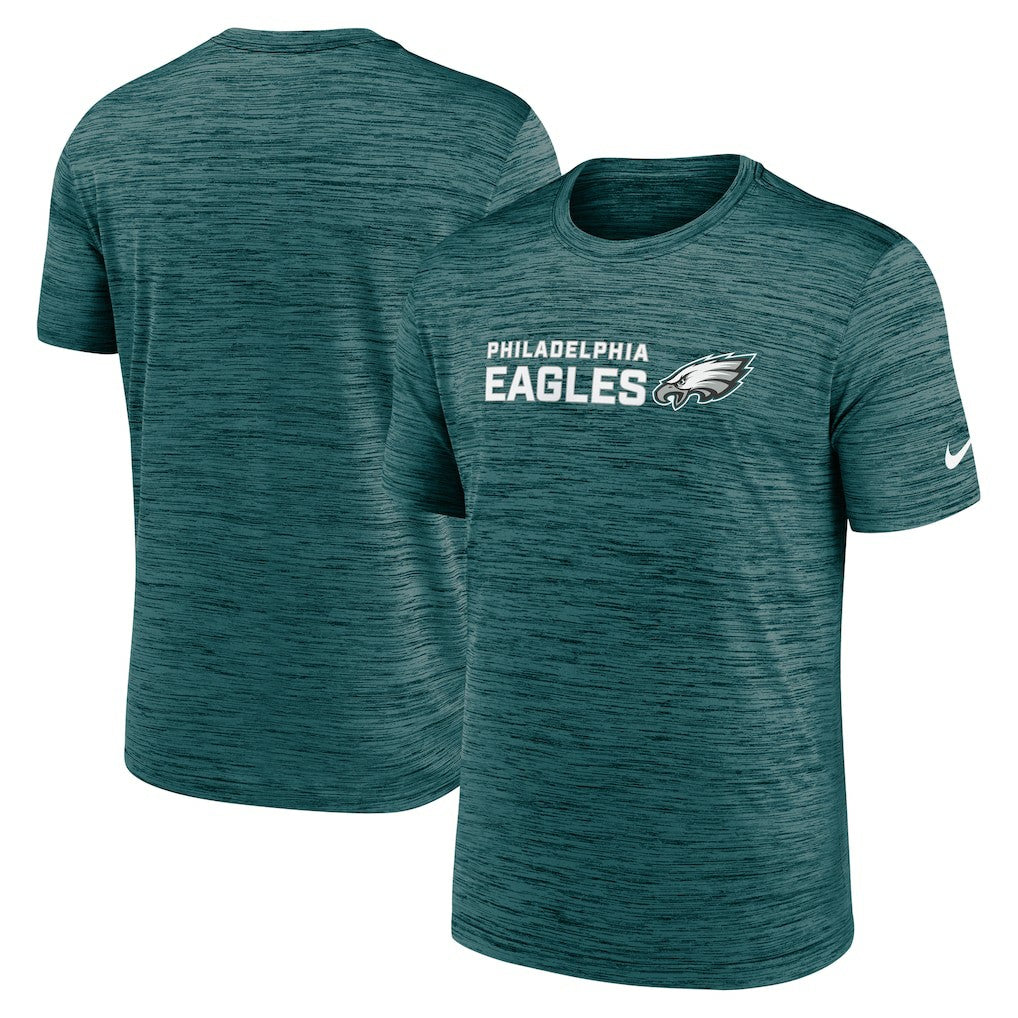 Philadelphia Eagles Big & Tall Primetime Reverse Play Velocity Performance T-Shirt Midnight Green