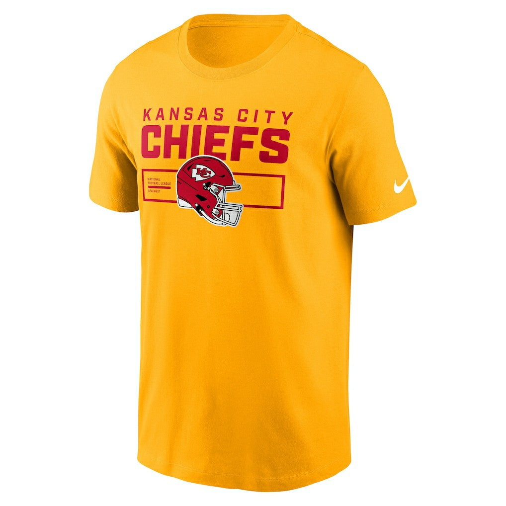 Kansas City Chiefs Primetime Helmet Essential T-Shirt Gold
