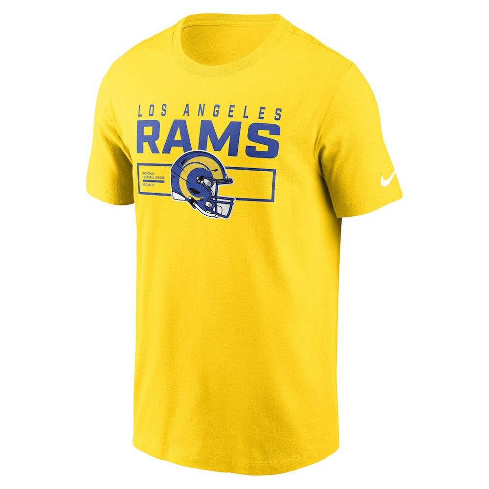 Los Angeles Rams Primetime Helmet Essential T-Shirt Gold