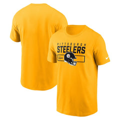 Pittsburgh Steelers Primetime Helmet Essential T-Shirt Gold