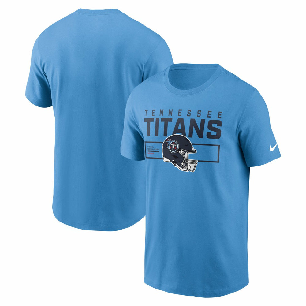 Tennessee Titans Primetime Helmet Essential T-Shirt Light Blue
