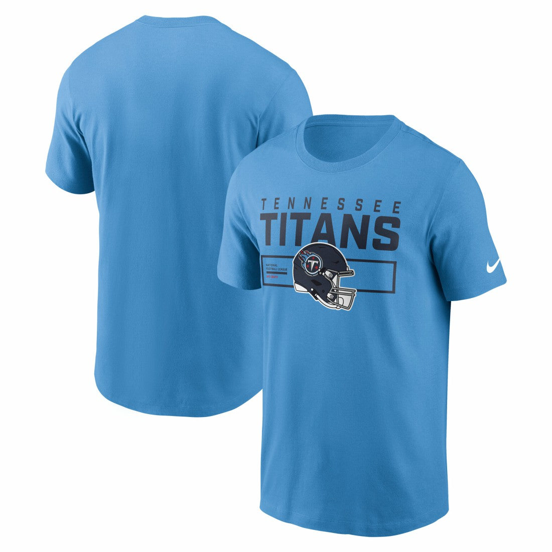Tennessee Titans Primetime Helmet Essential T-Shirt Light Blue