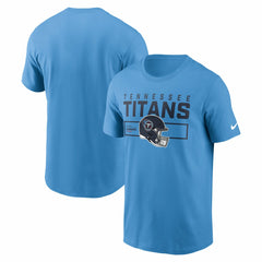 Tennessee Titans Primetime Helmet Essential T-Shirt Light Blue