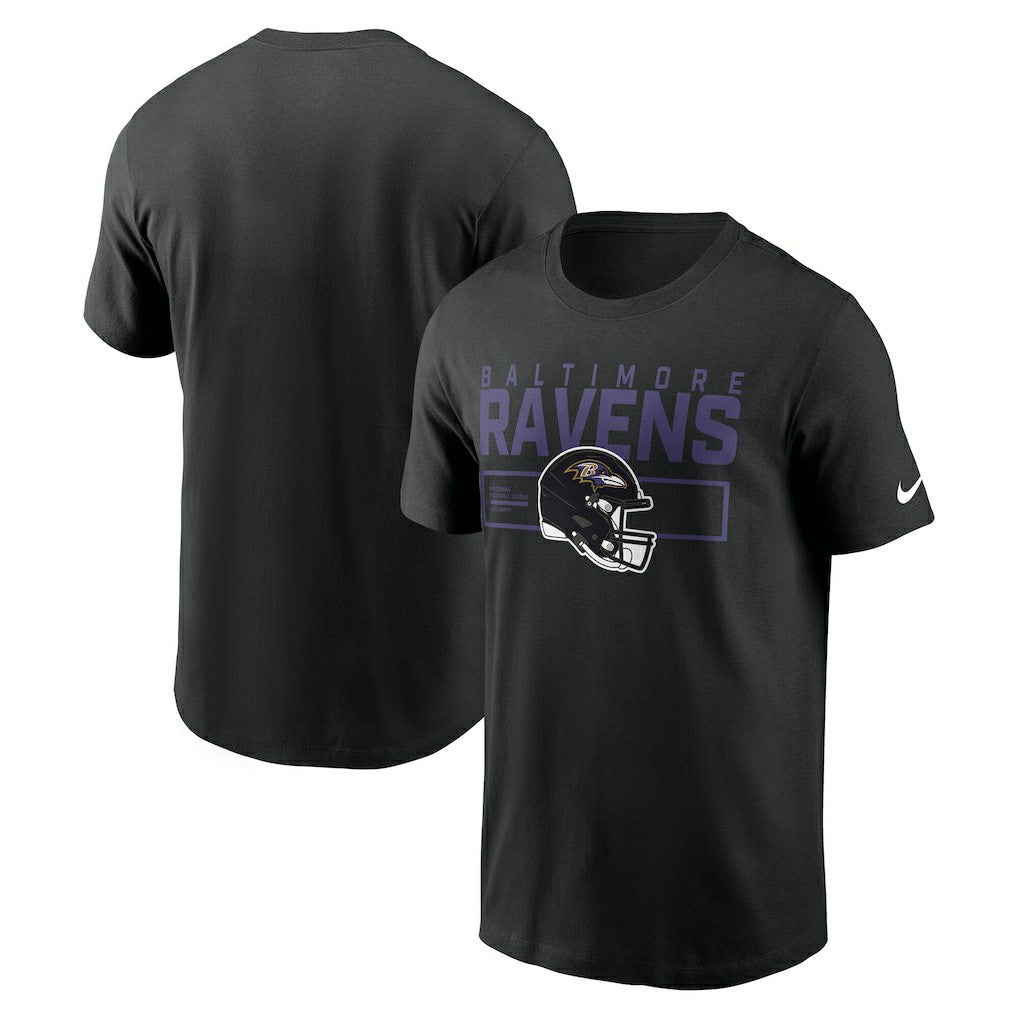 Baltimore Ravens Primetime Helmet Essential T-Shirt Black