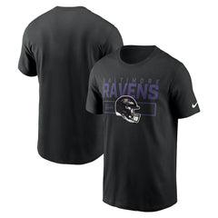 Baltimore Ravens Primetime Helmet Essential T-Shirt Black