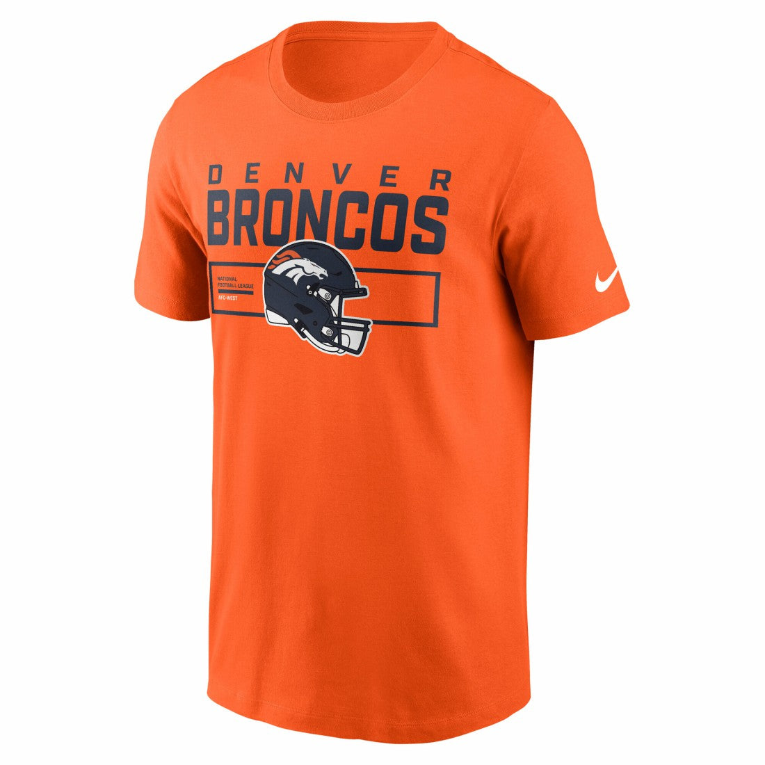 Denver Broncos Primetime Helmet Essential T-Shirt Orange