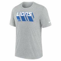 Detroit Lions Long Pass Tri-Blend T-Shirt Heather Gray