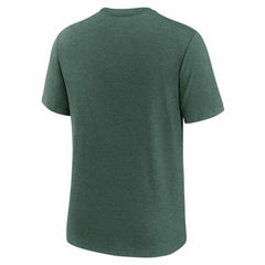 Green Bay Packers Long Pass Tri-Blend T-Shirt Heather Green