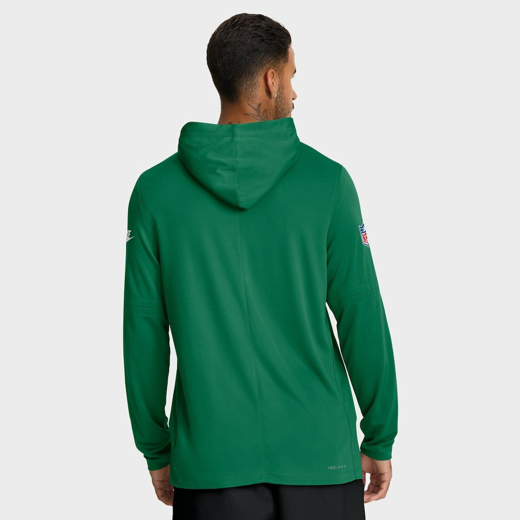 Philadelphia Eagles Big & Tall Alt Pack Dri-FIT Long Sleeve Hoodie T-Shirt  Kelly Green