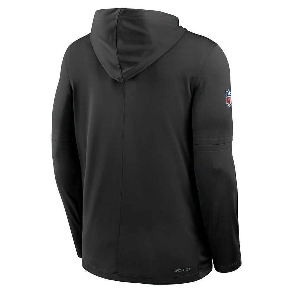 Cincinnati Bengals Big & Tall Sideline Dri-FIT Long Sleeve Hoodie T-Shirt Black