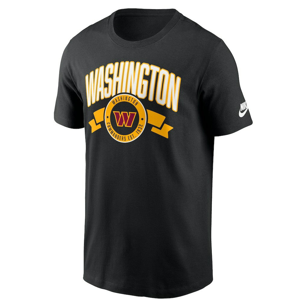Washington Commanders Rewind Front and Back Hit Essential T-Shirt Black