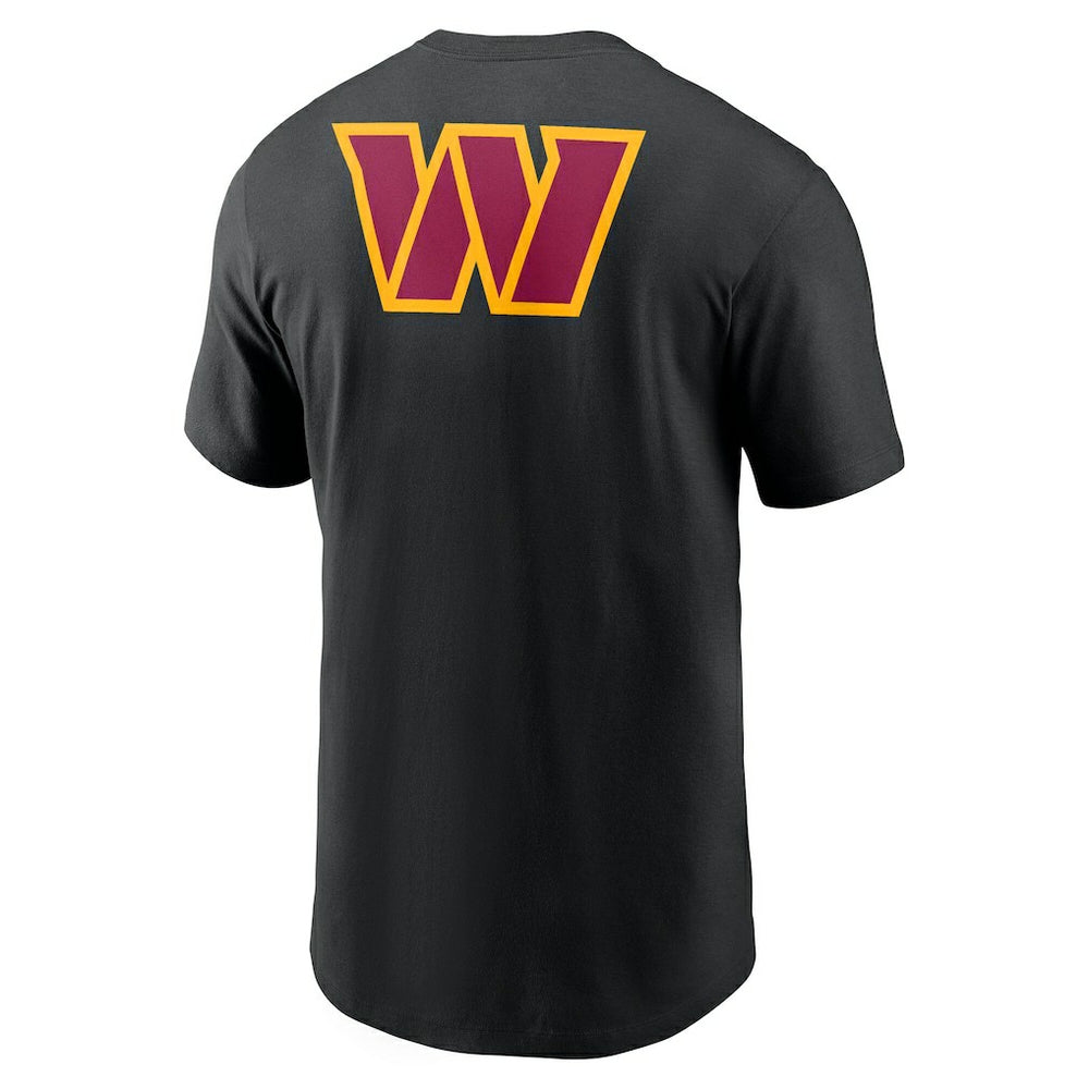 Washington Commanders Rewind Front and Back Hit Essential T-Shirt Black