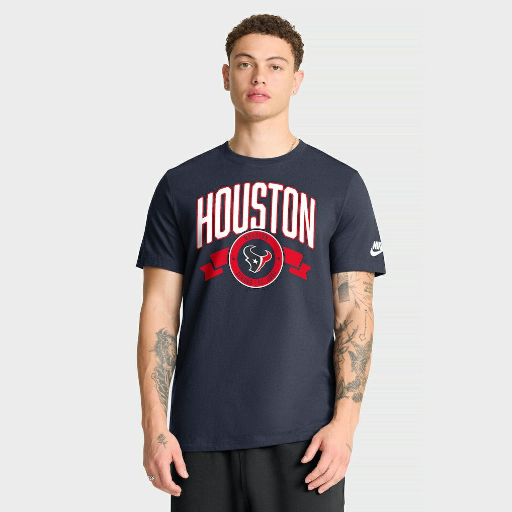 Houston Texans Rewind Front and Back Hit Essential T-Shirt Navy