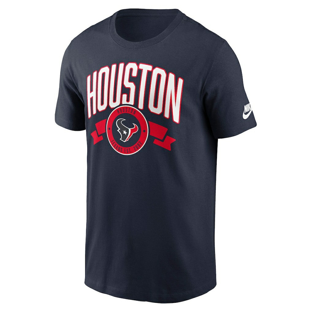Houston Texans Rewind Front and Back Hit Essential T-Shirt Navy