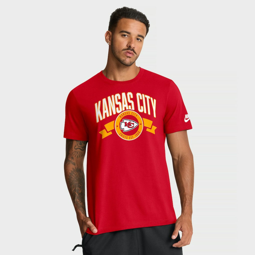 Kansas City Chiefs Rewind Front and Back Hit Essential T-Shirt Red