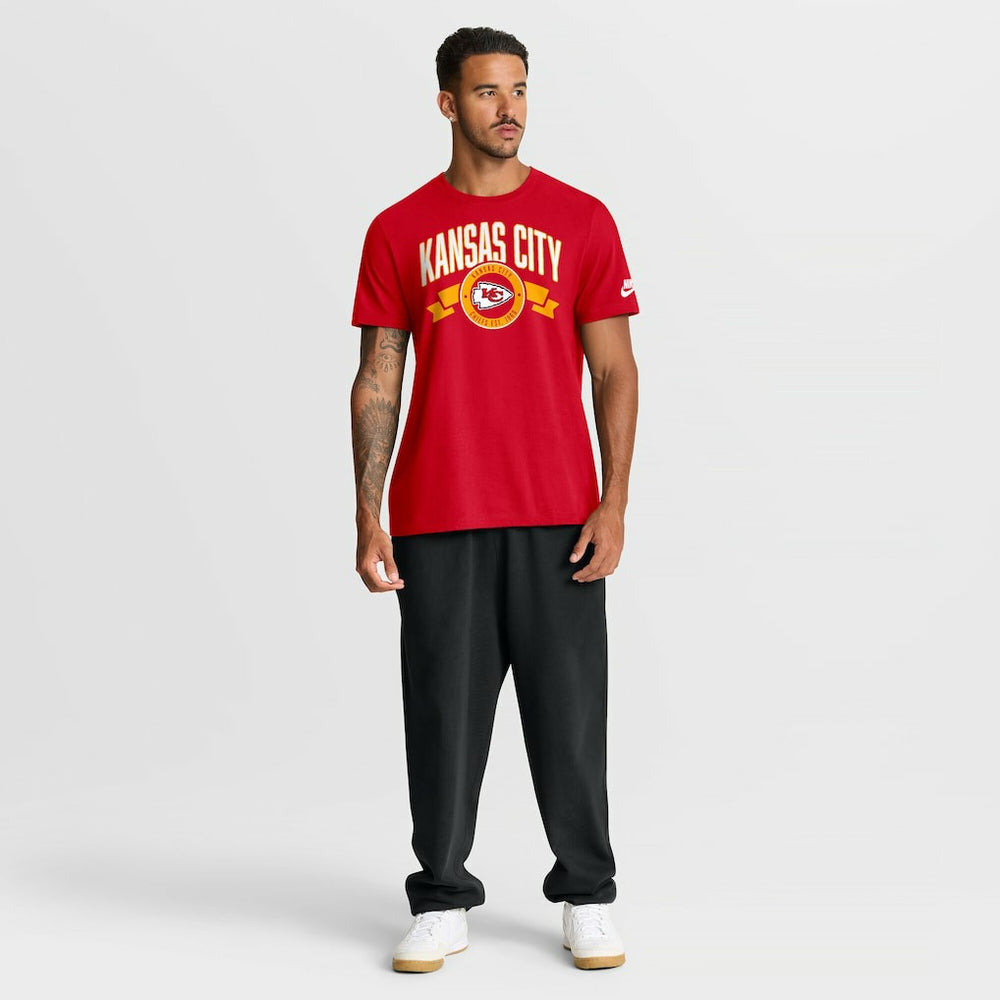 Kansas City Chiefs Rewind Front and Back Hit Essential T-Shirt Red