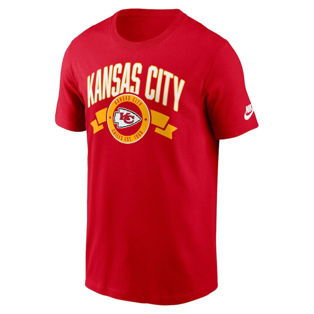 Kansas City Chiefs Rewind Front and Back Hit Essential T-Shirt Red