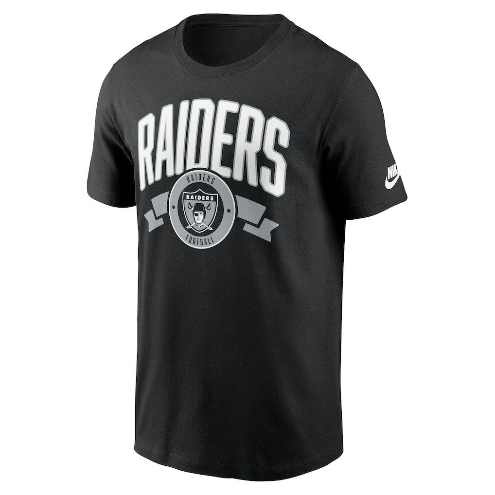 Las Vegas Raiders Rewind Front and Back Hit Essential T-Shirt Black