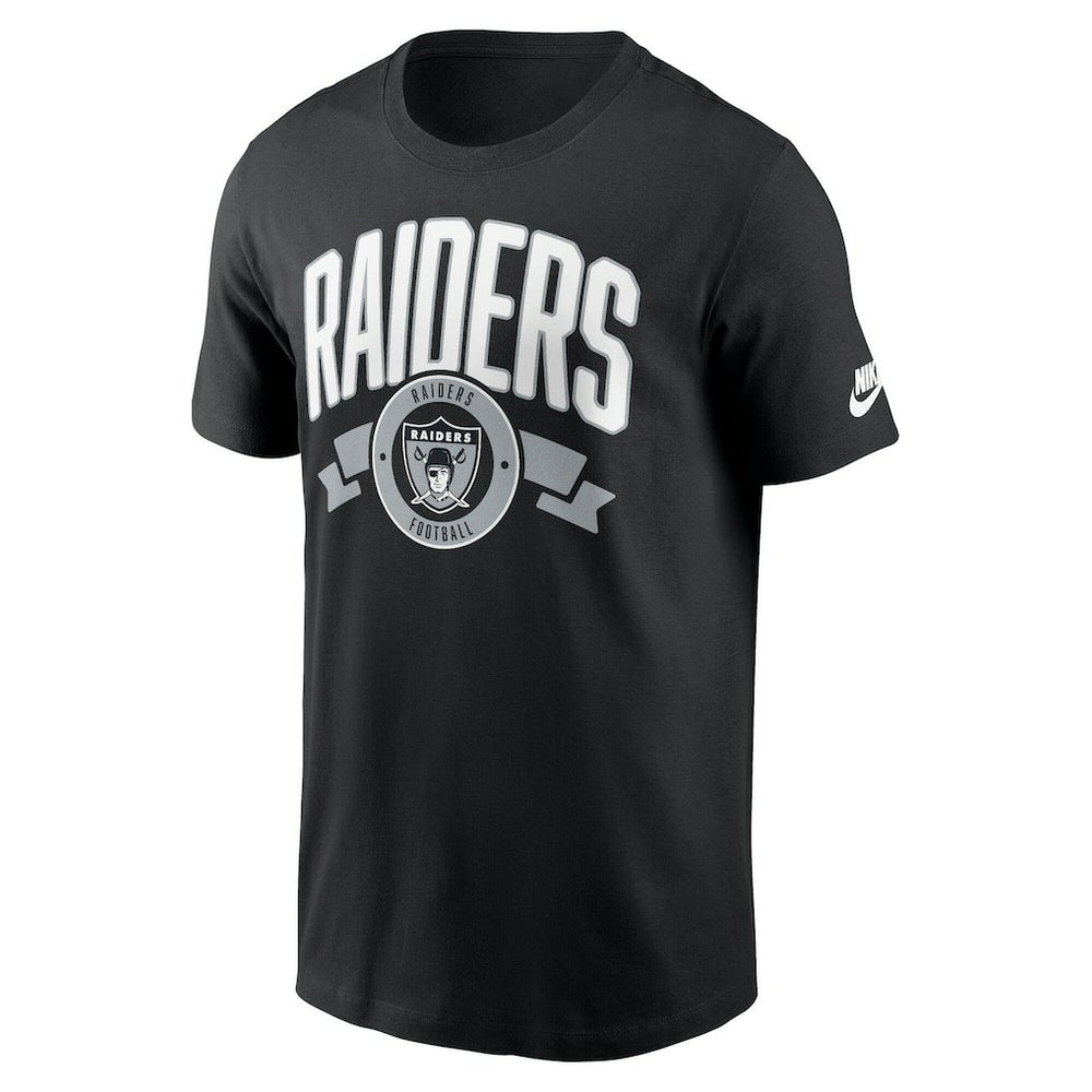 Las Vegas Raiders Rewind Front and Back Hit Essential T-Shirt Black