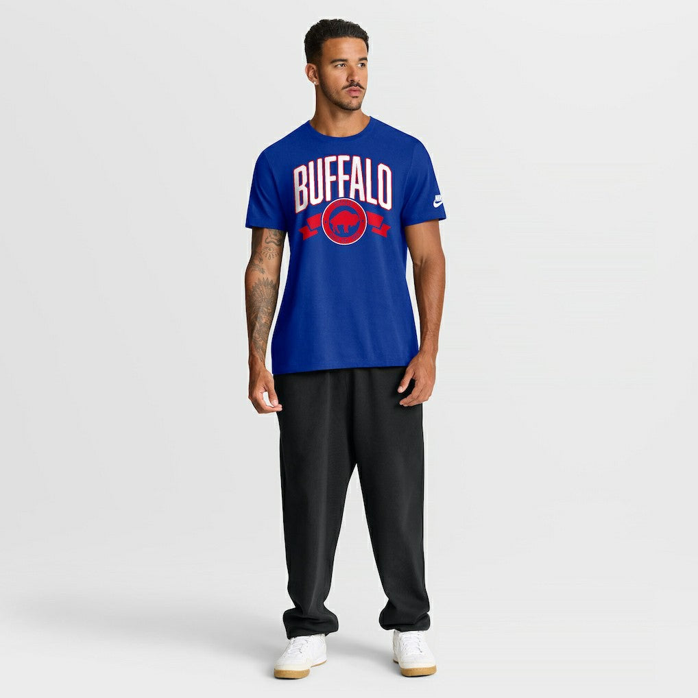 Buffalo Bills Rewind Front and Back Hit Essential T-Shirt Royal