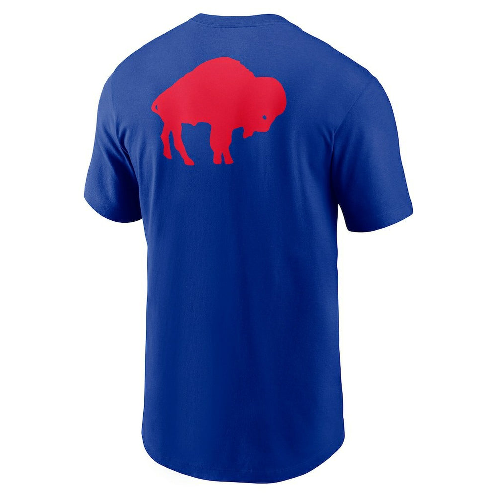 Buffalo Bills Rewind Front and Back Hit Essential T-Shirt Royal