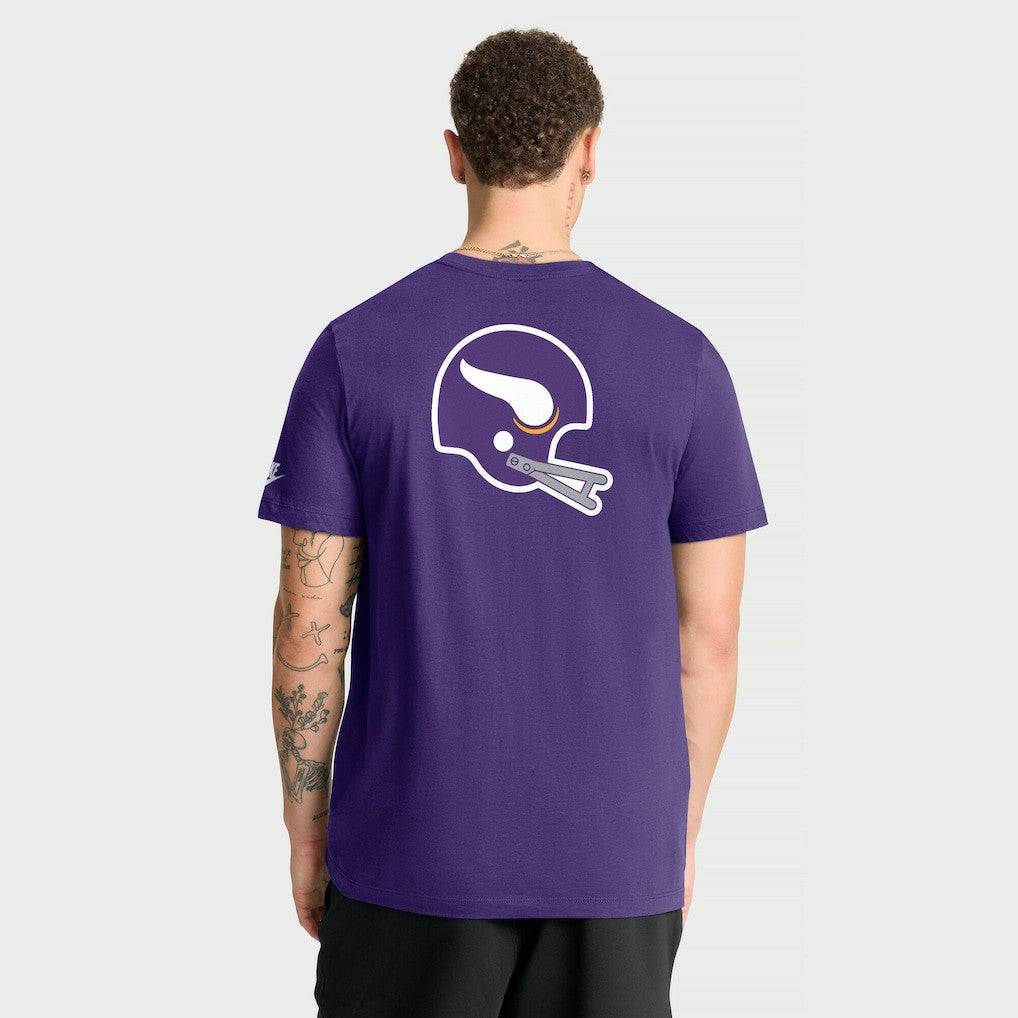 Minnesota Vikings Rewind Front and Back Hit Essential T-Shirt Purple