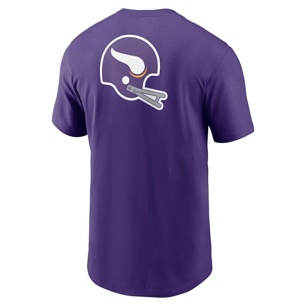 Minnesota Vikings Rewind Front and Back Hit Essential T-Shirt Purple