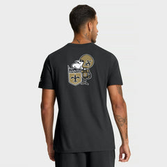 New Orleans Saints Rewind Front and Back Hit Essential T-Shirt Black